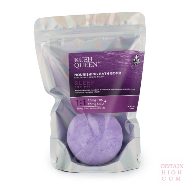 Sleep 1:1 THC:CBD Bath Bomb by Kush Queen